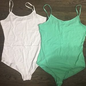 Two basic bodysuits.
